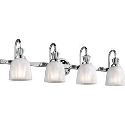 Kichler LED-badrumsvägglampa Cora, 4 Väggarmatur