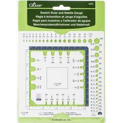 Clover Swatch Ruler & Needle Gauge, White