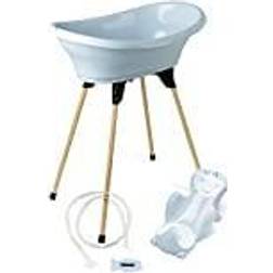 Thermobaby Pack baignoire VASCO 5 en 1 Fleur bleue Fabriqué en France