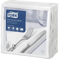 Tork mjuk middagsservett vit 3