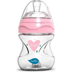 Nuvita Anti-kolik Glasflaske Pink 140 ml