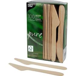 Papstar Messen Hout Bruin 100 Stuks