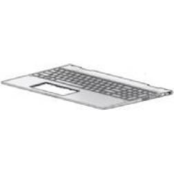 HP L20746-051, Kabinetbase + tastatur, Fransk, Baggrundsbelyst