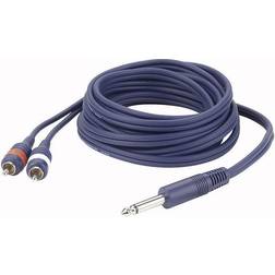 DAP Audio Mono Jack to Double RCA Plugs