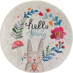 Tæppe Hello spring round