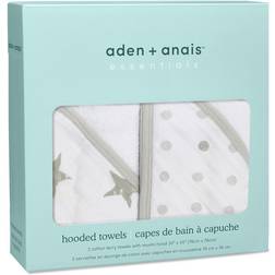 Aden + Anais Essentials Cotton Muslin Hooded Towels 2-pack Dusty