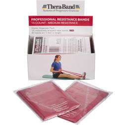 Theraband TheraBand Professional Latex Resistance Bands 5 Foot 15 Count Medium Beginner Level 3