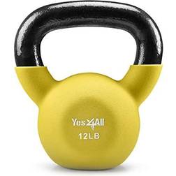 Yes4All 12lb Neoprene Kettlebell Illuminating Single