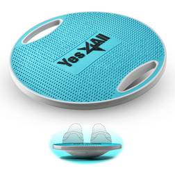 Yes4All Premium Wobble Round Plastic Balance Board – 16.34 in for Rehabilitation Exercise (Sky Blue)