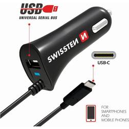 Swissten USB C car charger (20111500)