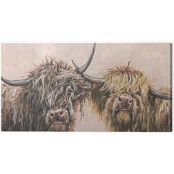 Pyramid International Louise Brown Nosey Cows Framed Art