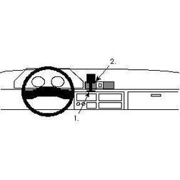 Brodit ProClip Monteringsbygel Mitsubishi Cosmos/L300 90-94, Centrerad