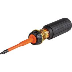 Klein Tools Insulated 2-Bit #1/#2 Sq Slotted Screwdriver