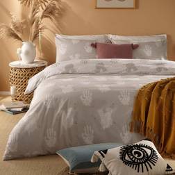 Furn Printed Positivity Set Duvet Cover Grey