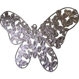 Geko Silver Metal Butterfly Design Wall Decor