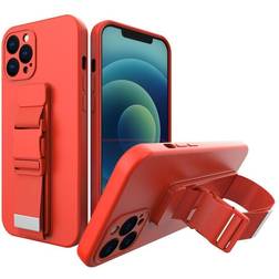 Hurtel iPhone X XS Plastic Case m. Rem röd