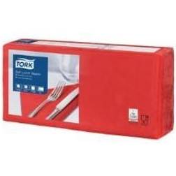 Tork Soft frokostservietter 33x33cm 3-lags rød