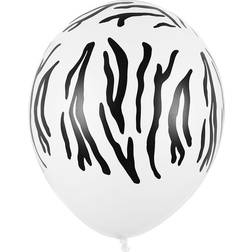 PartyDeco Zebra Balloner Pastel Hvid