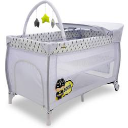 Asalvo Travel Cot Mix Plus with Insert, Changing Table and Opening, Captain