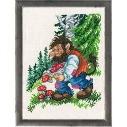 Permin Bild Trollpapa Sammelt Pilze