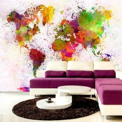 Artgeist Dyed World fototapet multifarvet print (70x100)