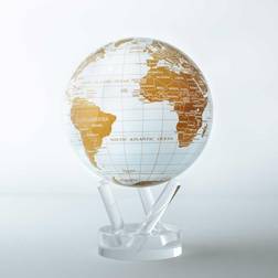 Mova White & Gold Globe 6"