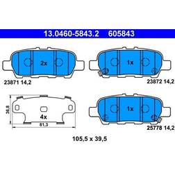 ATE Bromsbeläggssats, skivbroms 13.0460-5843.2