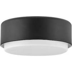 Hinkley Cedric 12" Wide Black Ceiling Flush Light