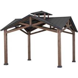 SummerCove Bella 12.5 Cedar Framed Gazebo