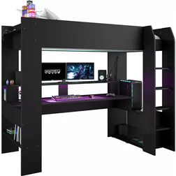 Parisot High Sleeper Gaming Bed with Desk