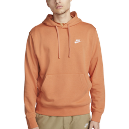 Nike Sportswear Club Fleece Pullover Hoodie - Orange Trance/White