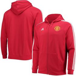 Adidas Manchester United 3-Stripes Full-Zip Hoodie 2022-23