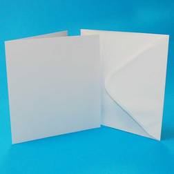 Craft UK 8inx 8in Card Blanks & Envelopes White 300gsm 25 pack