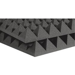 Auralex 4x24x24" Studiofoam Pyramid Absorption Panel, 6-Piece, Charcoal