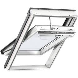 Velux Da Tetto Solare L 94 x H 160 cm Bianco Alluminio, Legno Finestra a Ghigliottina Triplo vetro