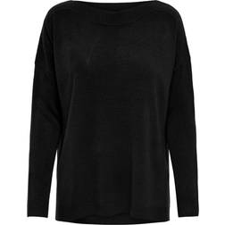 Only Basic Strickpullover - Schwarz