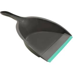 JVL Rubber Grip Dustpan and Bristle Brush Set