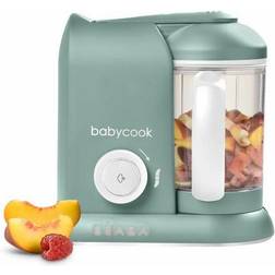 Beaba Babycook Solo, Robot bébé 4 en 1, Cuiseur, Mixeur Eucalyptus