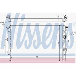 Nissens 65015 radiator, motorkylning