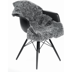Natures Collection Premium kort krøllet Lammeskind Grå, Beige cm