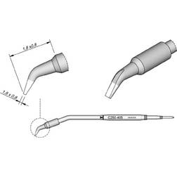 Tools C250405 Loddespids Mejselform, bøjet Spidsstørrelse