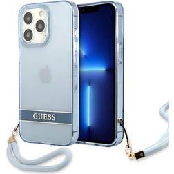 Guess GUHCP13LHTSGSB iPhone 13 Pro 13 6,1 niebieski/blue hardcase Translucent Stap