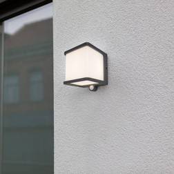Lutec LED-solcellsvägglampa Doblo Väggarmatur