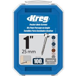 Kreg #7 1-in Zinc-Plated Interior Pocket Hole Screws 100-Per Box 100pcs
