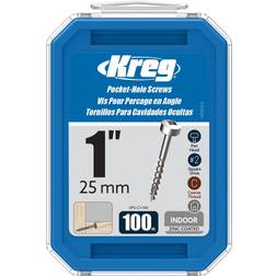 Kreg #7 1-in Zinc-Plated Interior Pocket Hole Screws 100-Per Box