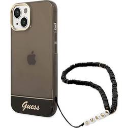 Guess GUHCP14SHGCOHK iPhone 14 6,1 czarny/black hardcase Translucent Pearl Strap