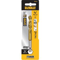 Dewalt 3/8-in 6-in Titanium Nitride Coated Hss Twist Drill Bit DD5124