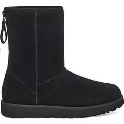 UGG Classic Short Logo Zip - Black