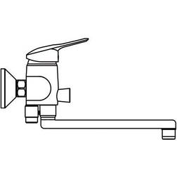 Ideal Standard Børma Ceraplan udløbstud Krom