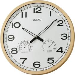 Seiko Thermometer Hygrometer Wall Clock QXA797B